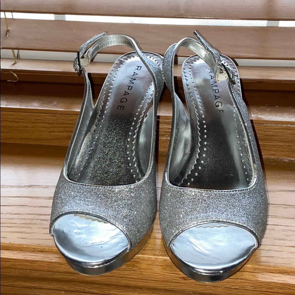 Silver High Heels - Picture 2 of 3